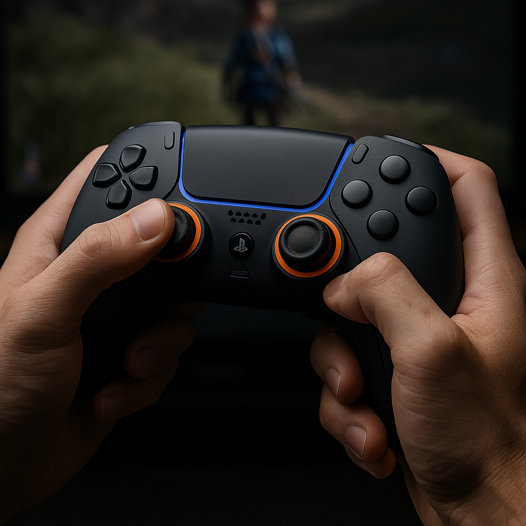 SCUF Reflex Proを使用している様子